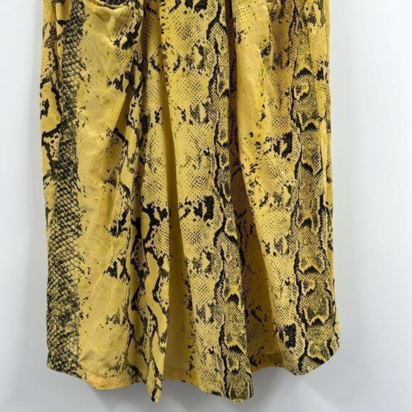 Joie Silk Yellow Snake Print Tank Top Small Racerback - Picture 8 of 9